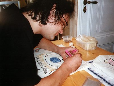 Joe malt ein Punkerschwein